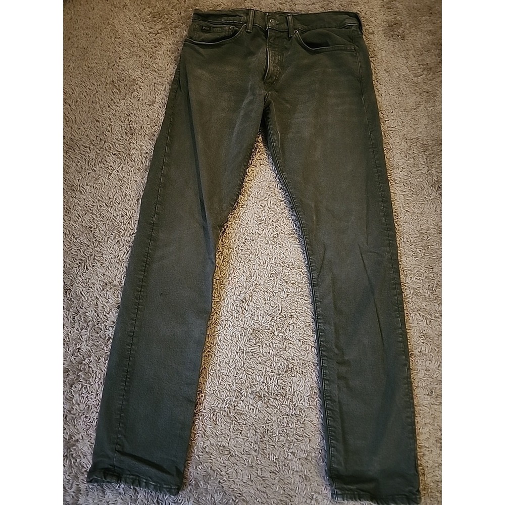 Polo Ralph Lauren Sullivan Slim Mens 32x32 Green Denim Jeans